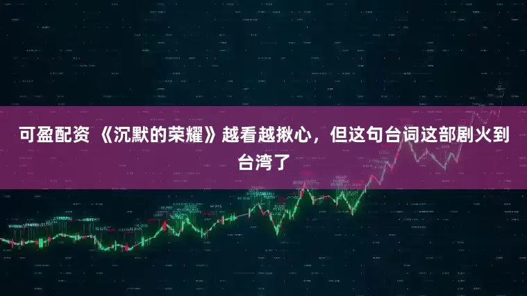 可盈配资 《沉默的荣耀》越看越揪心，但这句台词这部剧火到台湾了